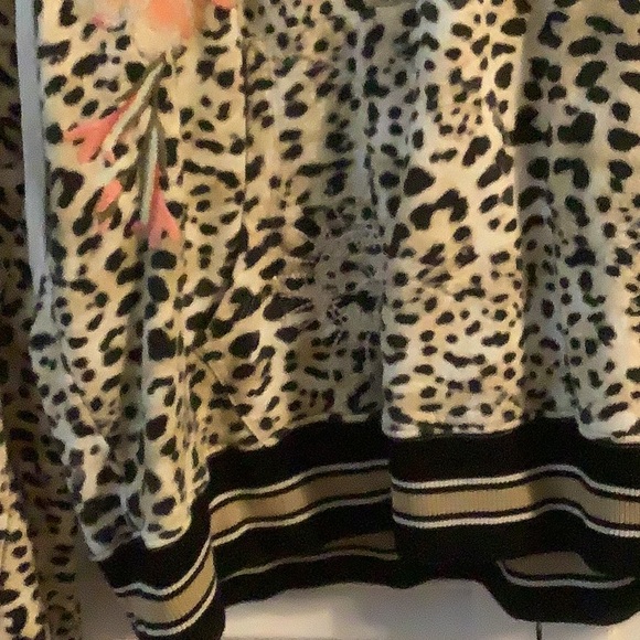 Johnny Was Floral Leopard Print Hoodie - Picture 2 of 10